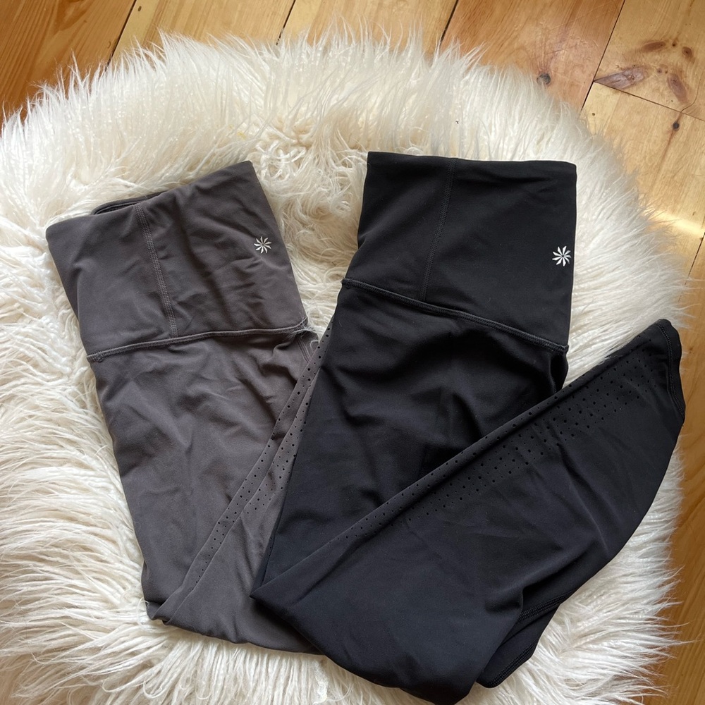 Black and Gray athleta Leggings
